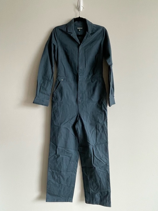 Toad&Co Pants - Toad&Co Women's Blue Juniper Coveralls Longsleeve Boiler Jumpsuit | xs